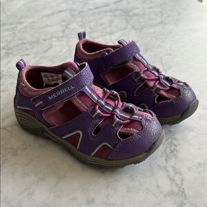 Merrell Purple Water Shoes with Protective Toe Cap